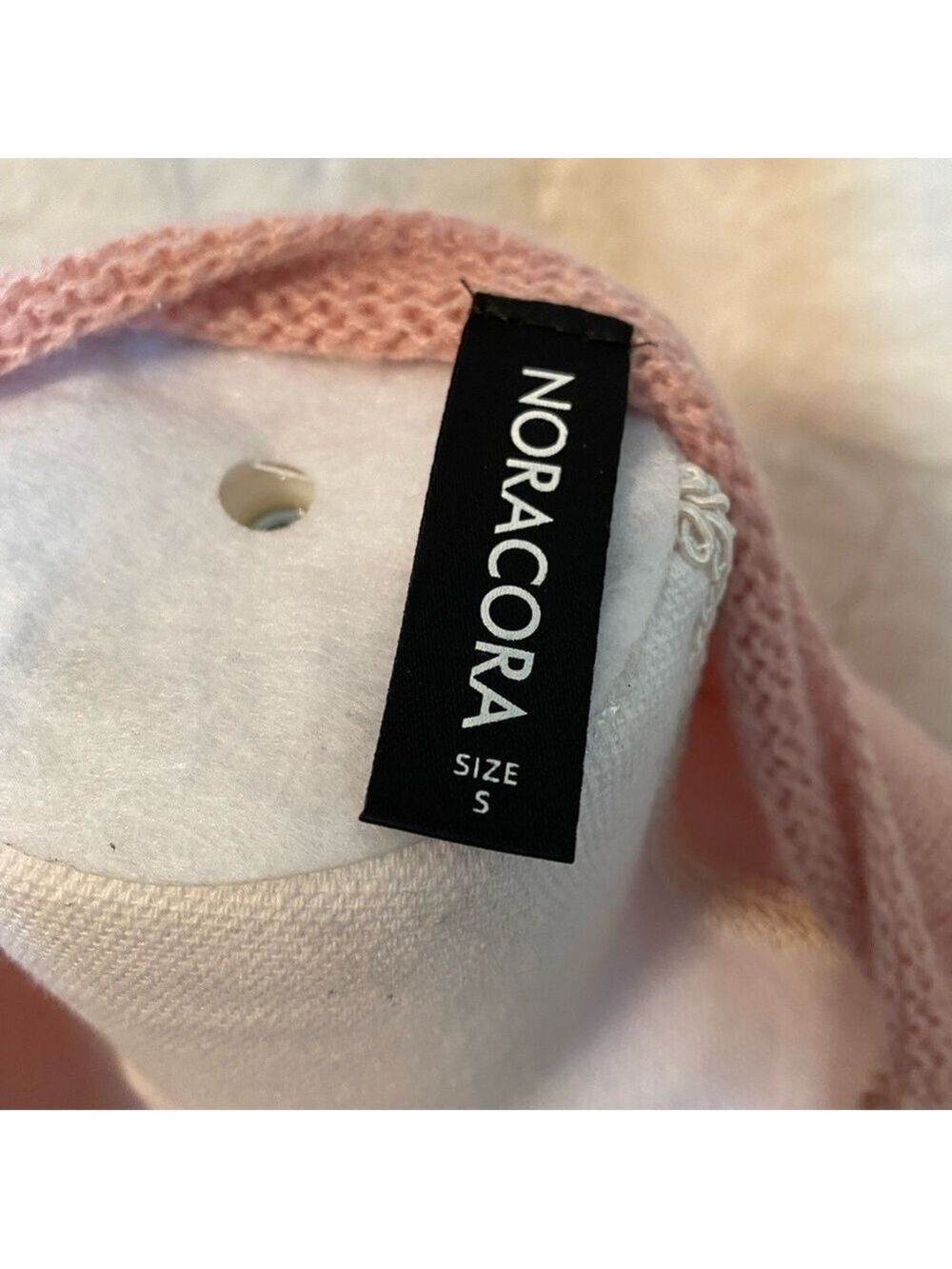 NoraCora Sweater Size S. Dusty pink/rose colored. Wrap front On Off Shoulder NEW - Picture 9 of 16